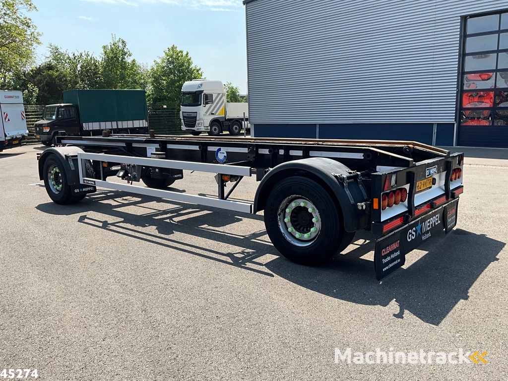 GS Meppel 2-assige container aanhangwagen