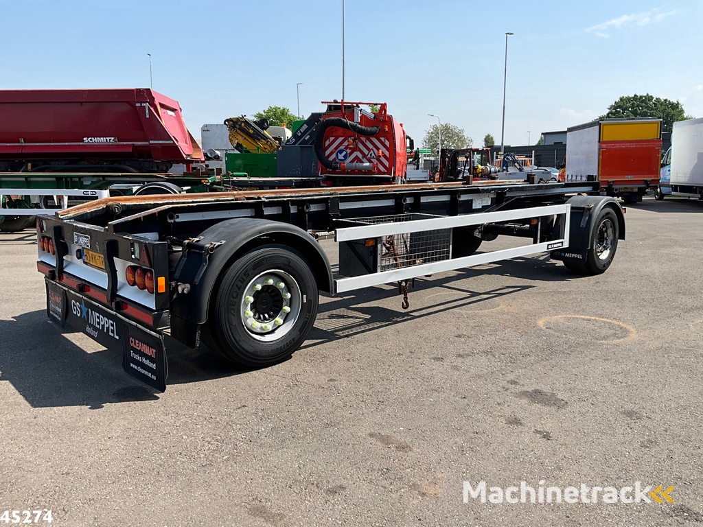 GS Meppel 2-assige container aanhangwagen