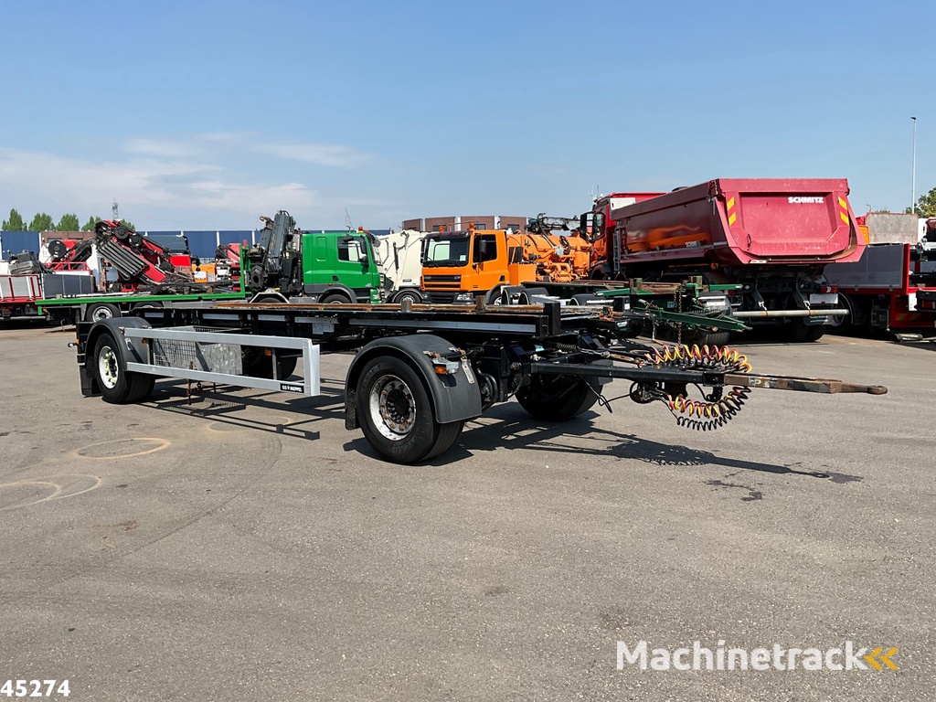 GS Meppel 2-assige container aanhangwagen
