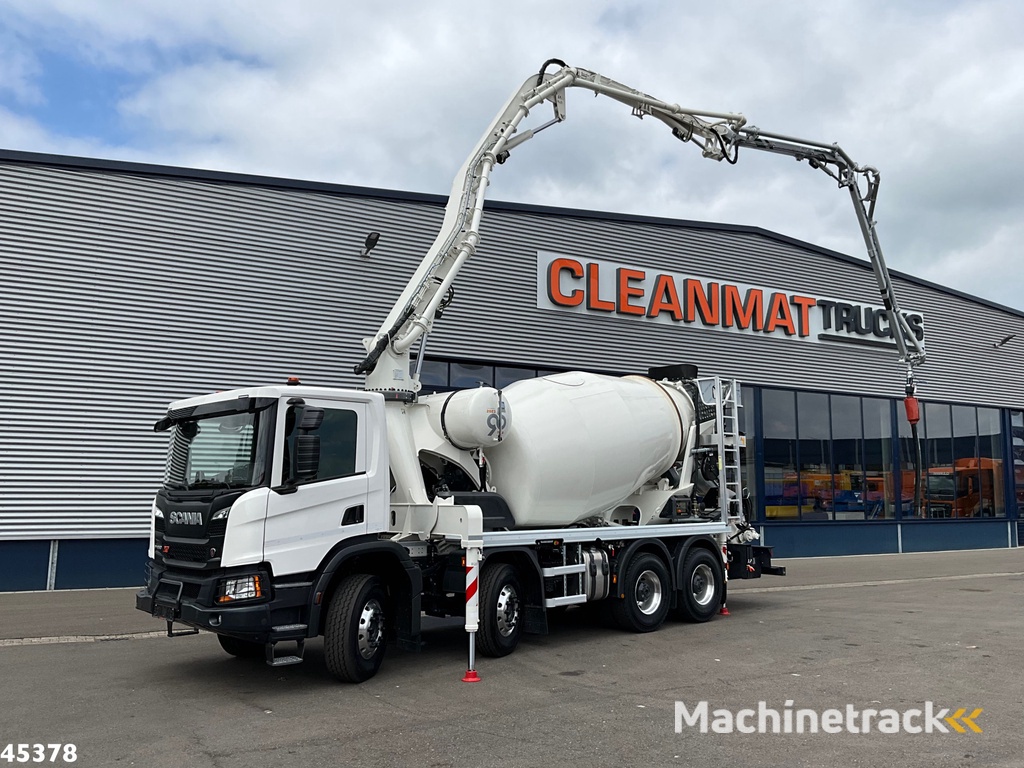 Scania P 450 XT 8x4 Euro 6 Retarder CIFA 7m³ Mixer + Pumi Pump 25 m³ NEW AND UNUSED!