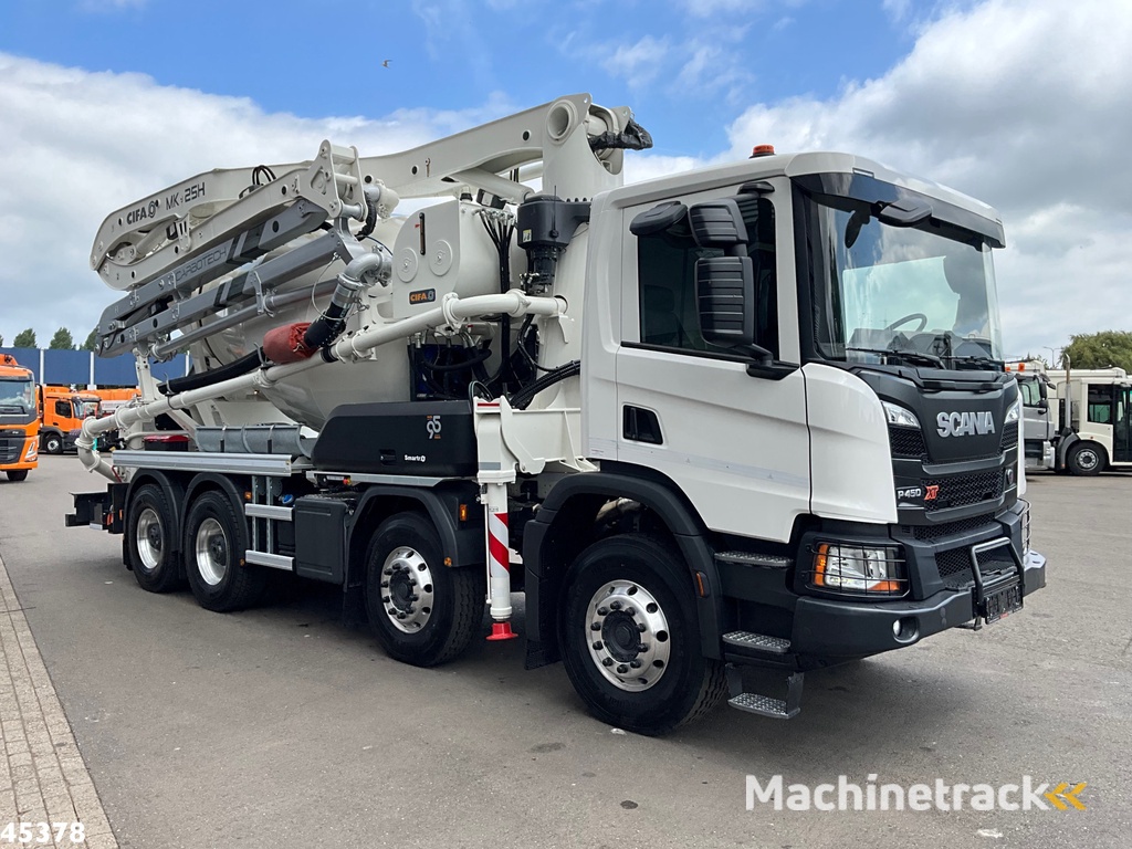 Scania P 450 XT 8x4 Euro 6 Retarder CIFA 7m³ Mixer + Pumi Pump 25 m³ NEW AND UNUSED!