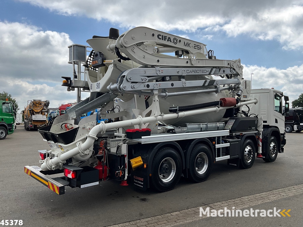 Scania P 450 XT 8x4 Euro 6 Retarder CIFA 7m³ Mixer + Pumi Pump 25 m³ NEW AND UNUSED!