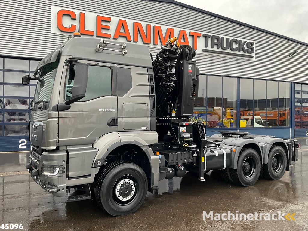 MAN TGS 26.520 Euro 6 6x6 Hiab 54 Tonmeter laadkraan NEW AND UNUSED!