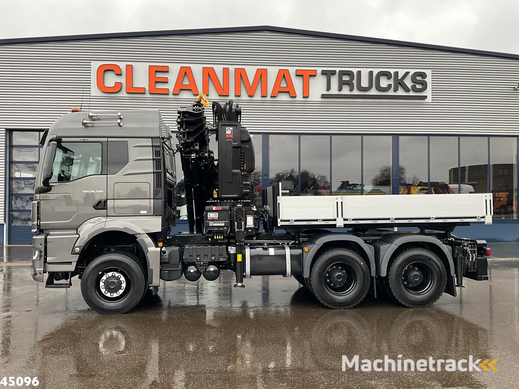 MAN TGS 26.520 Euro 6 6x6 Hiab 54 Tonmeter laadkraan NEW AND UNUSED!