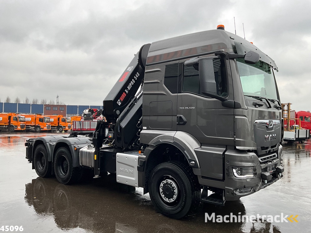 MAN TGS 26.520 Euro 6 6x6 Hiab 54 Tonmeter laadkraan NEW AND UNUSED!