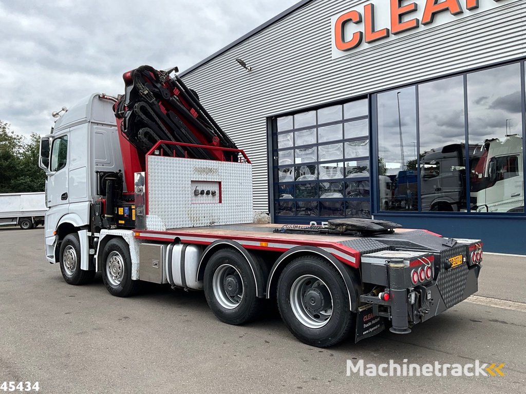 Mercedes-Benz Arocs 3251 8x4 Euro 6 Retarder HMF 85 Tonmeter laadkraan Fly-Jib