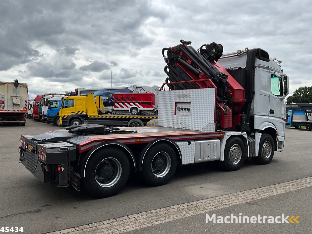 Mercedes-Benz Arocs 3251 8x4 Euro 6 Retarder HMF 85 Tonmeter laadkraan Fly-Jib
