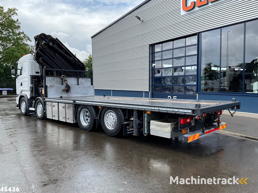 Scania R490 8x2 Euro 6 Retarder HMF 85 Tonmeter laadkraan + Fly-jib