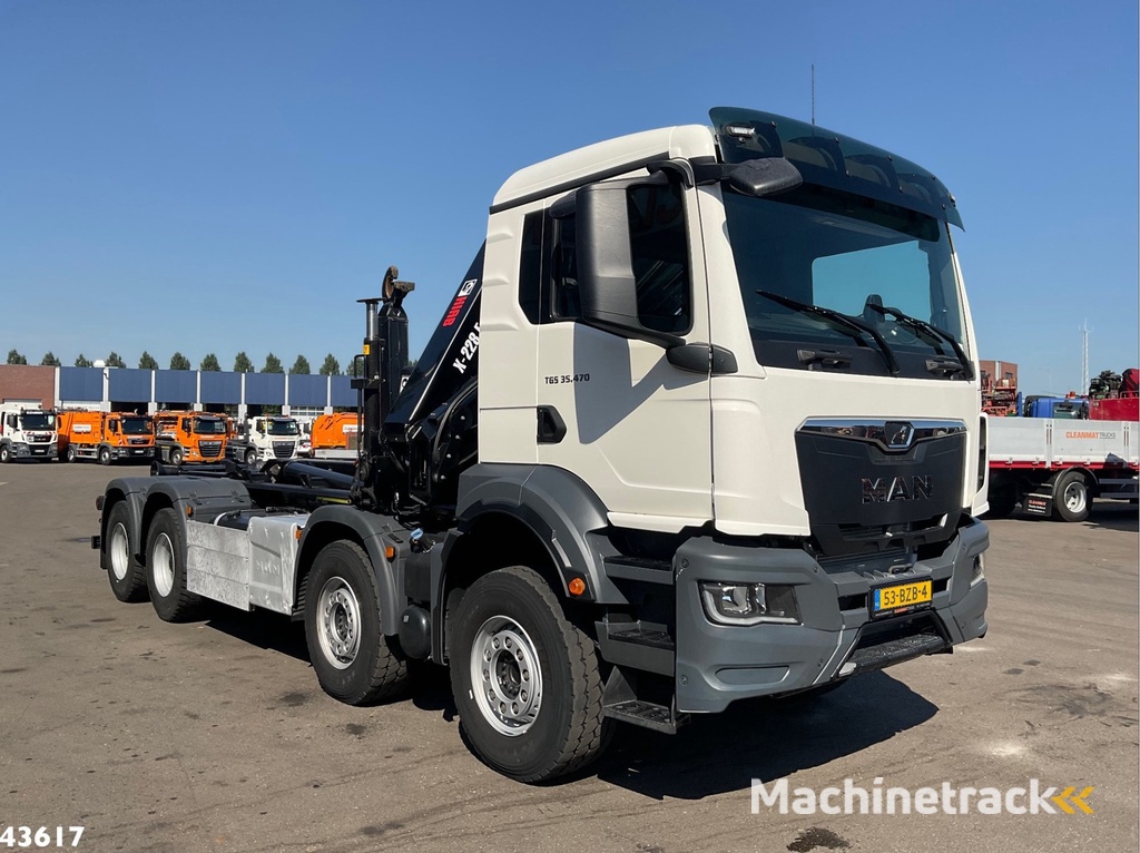 Man TGS 32.470 8x4 Euro 6 Hiab 22 Tonmeter laadkraan Just 68.765 Km!