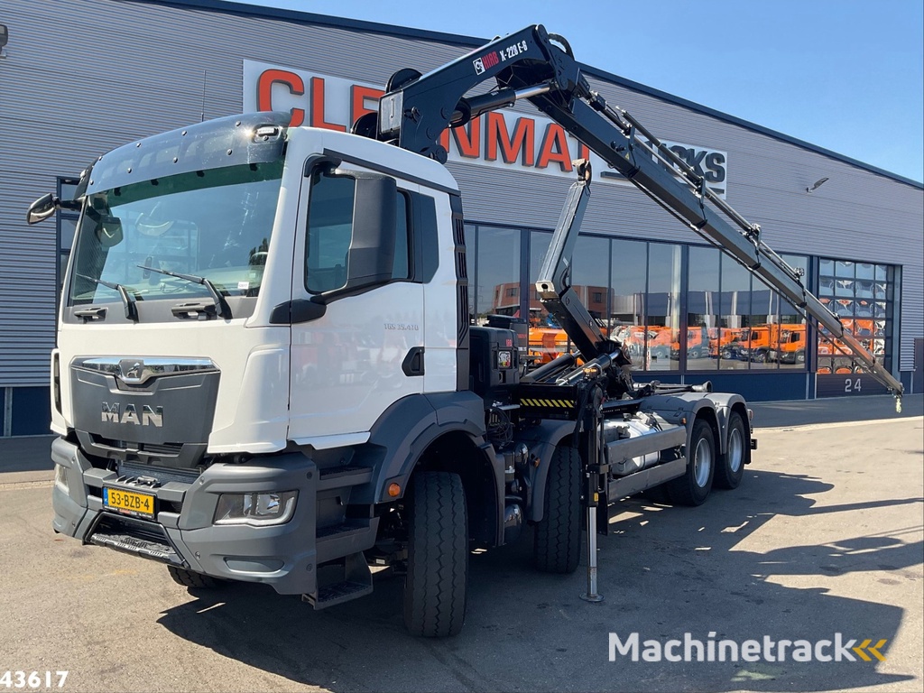 Man TGS 32.470 8x4 Euro 6 Hiab 22 Tonmeter laadkraan Just 68.765 Km!