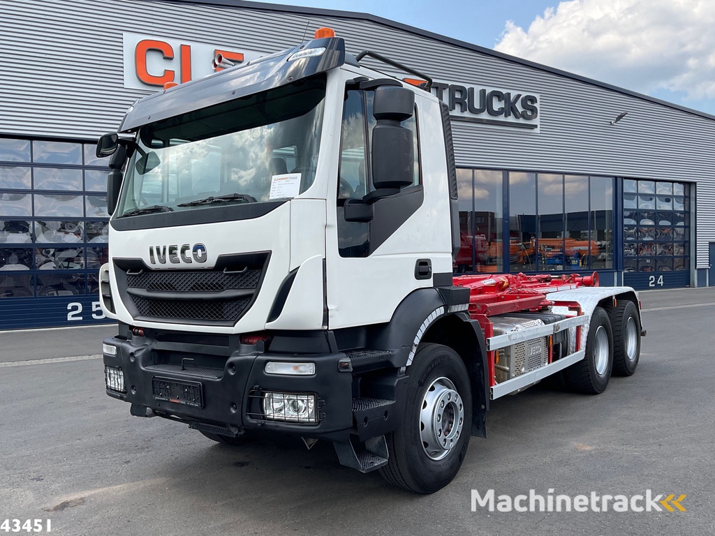 Iveco AD260T 6x4 Euro 6 AJK 20 haakarmsysteem