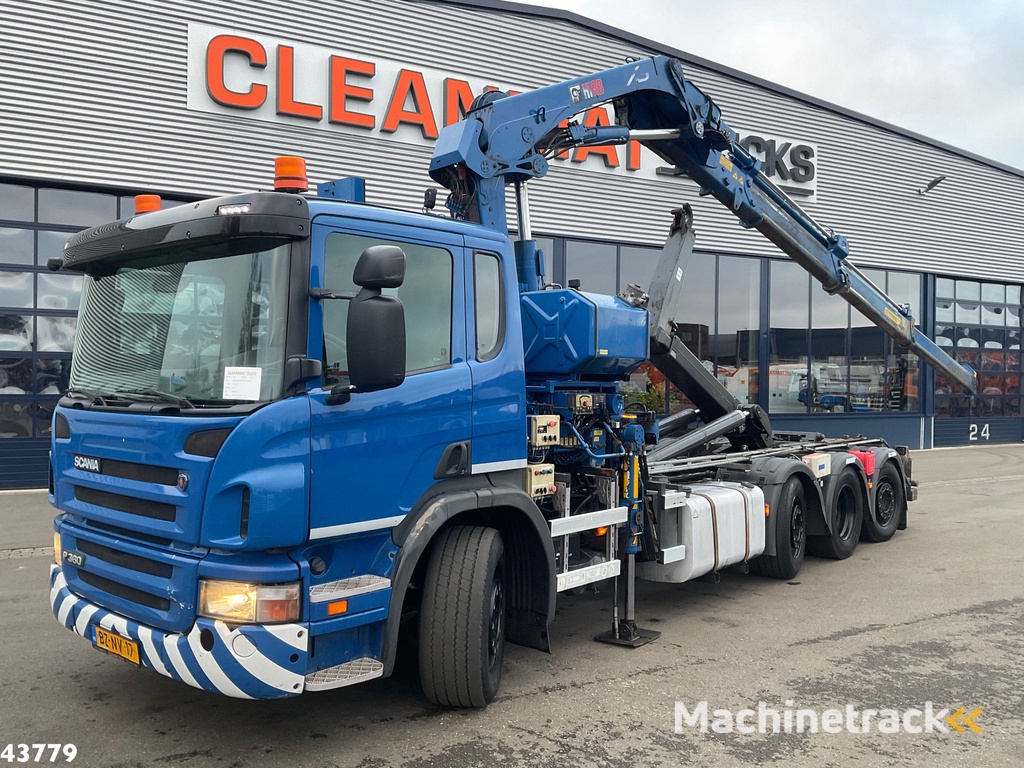 Scania P 360 8x2 Hiab 21 Tonmeter laadkraan