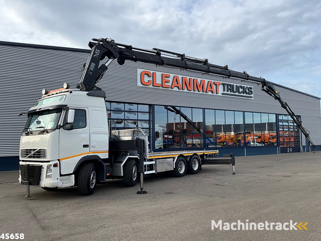Volvo FH 480 8x4 Retarder Hiab 80 Tonmeter laadkraan + Fly-Jib!