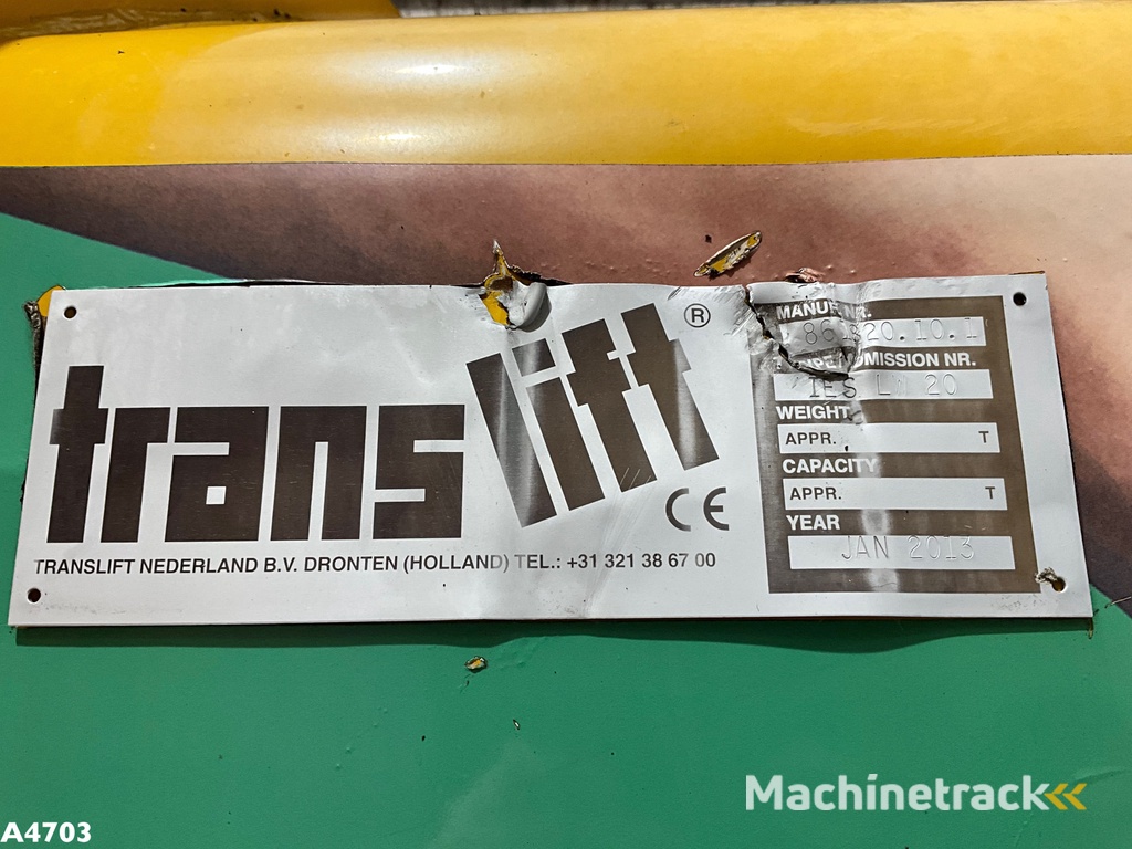 Translift 20m³ zijlader container