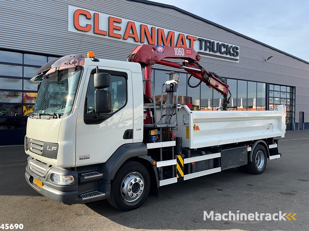 DAF FA 55 LF 220 HMF 10 Tonmeter laadkraan Just 119.287 km!