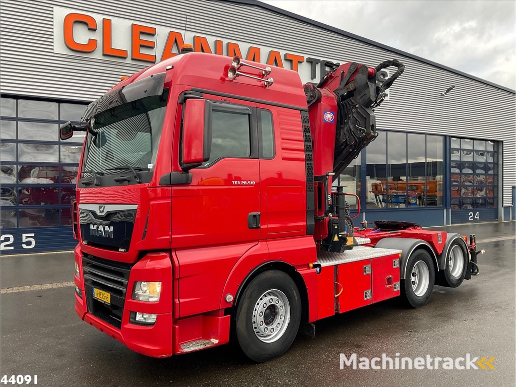 Man TGX 28.510 HMF 50 Tonmeter laadkraan + Fly-Jib