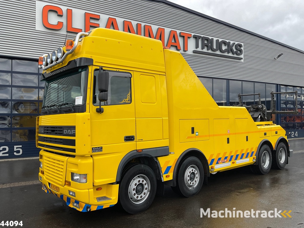 DAF FAD XF 430 8x4 Manual Steel JIGE Recovery truck