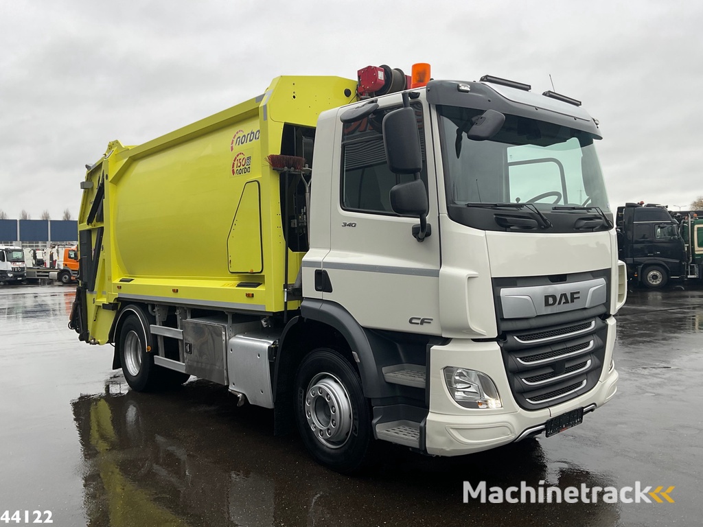 DAF FA CF 340 Euro 6 Norba 17 m³ + Palfinger 3.8 Tonmeter laadkraan + Winch