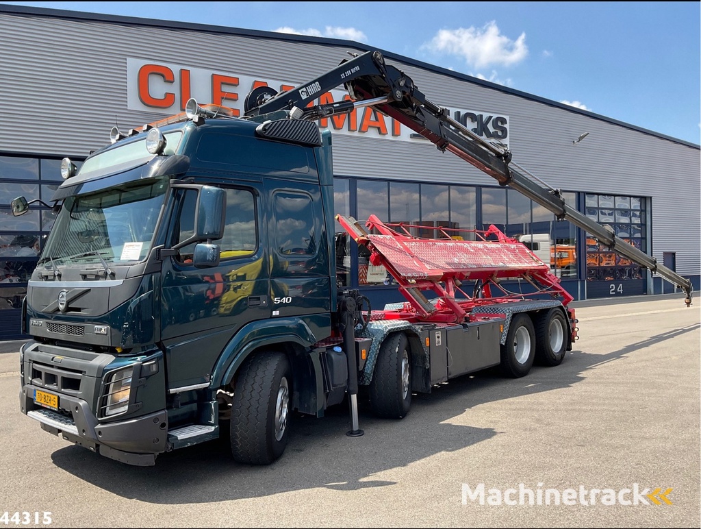 Volvo FMX 540 8x4 Euro 6 Hiab 28 Tonmeter laadkraan