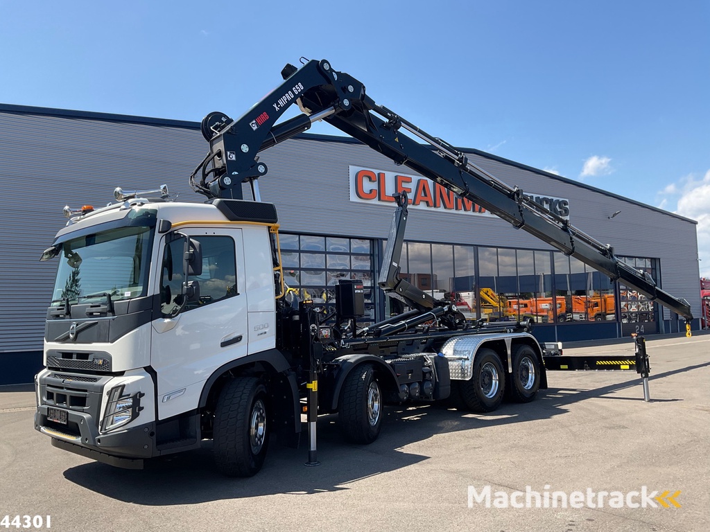 Volvo FMX 500 8x4 Euro 6 Hiab 65 Tonmeter laadkraan + Multilift 25 Ton haakarmsysteem NEW AND UNUSED!