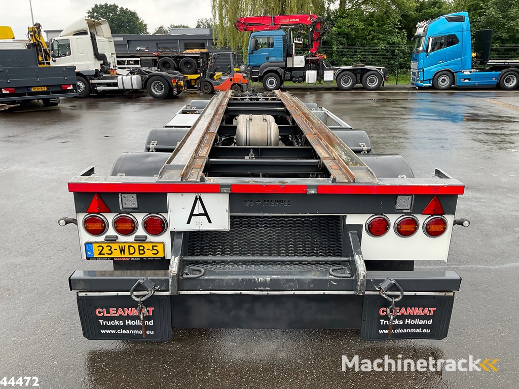 GS MEPPEL 3-assige container aanhangwagen