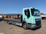 Minituur van DAF LF 180 Euro 6 Autotransporter met oprijplaten Just 136.604 km!