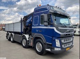 Minituur van Volvo FM 500 Euro 6 HMF 50 Tonmeter laadkraan + Fly-Jib
