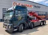 Minituur van Volvo FMX 540 8x4 Euro 6 Hiab 28 Tonmeter laadkraan