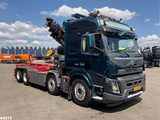 Minituur van Volvo FMX 540 8x4 Euro 6 Hiab 28 Tonmeter laadkraan