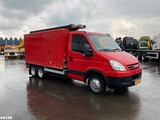 Minituur van Iveco Daily 40C18 + Veldhuizen oplegger ROM Hogedrukinstallatie