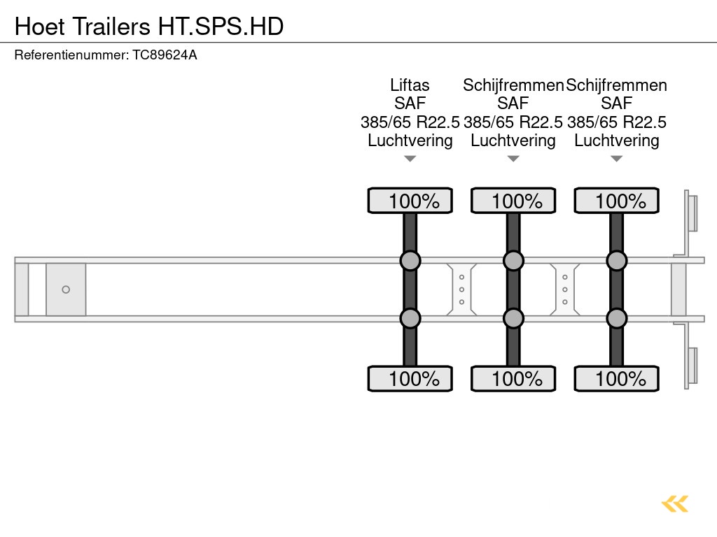 Hoet Trailers HT.SPS.HD Flatbed