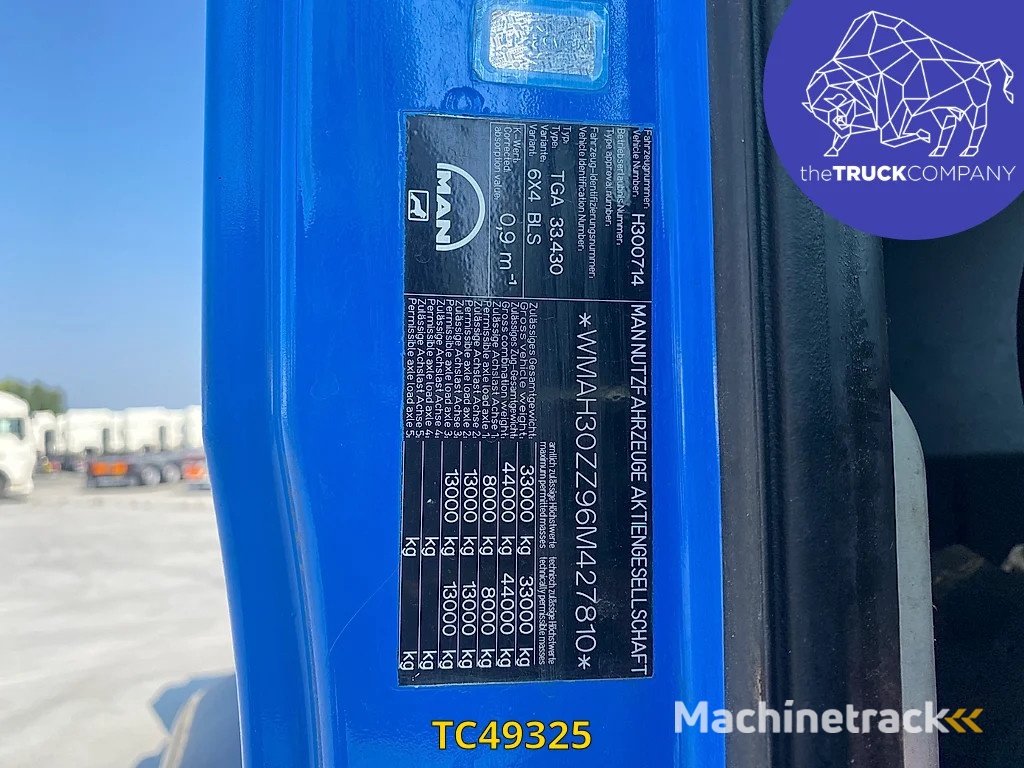 MAN TGA 33340     BIG AXLES