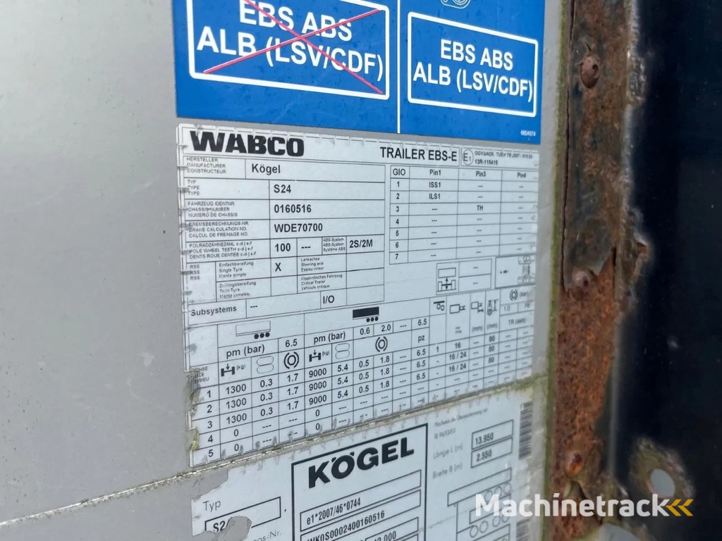 KOEGEL Schuifzeilen BPW assen