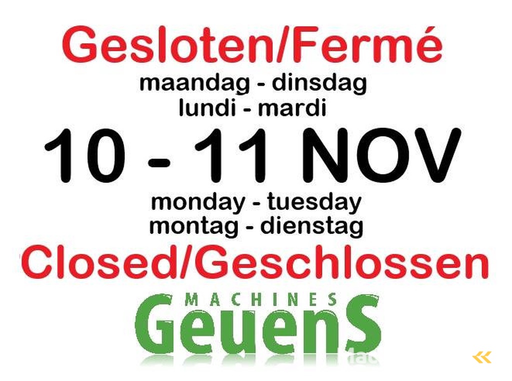 Gesloten/Fermé/ Closed/Geschlossen
