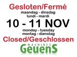 Minituur van Gesloten/Fermé/ Closed/Geschlossen