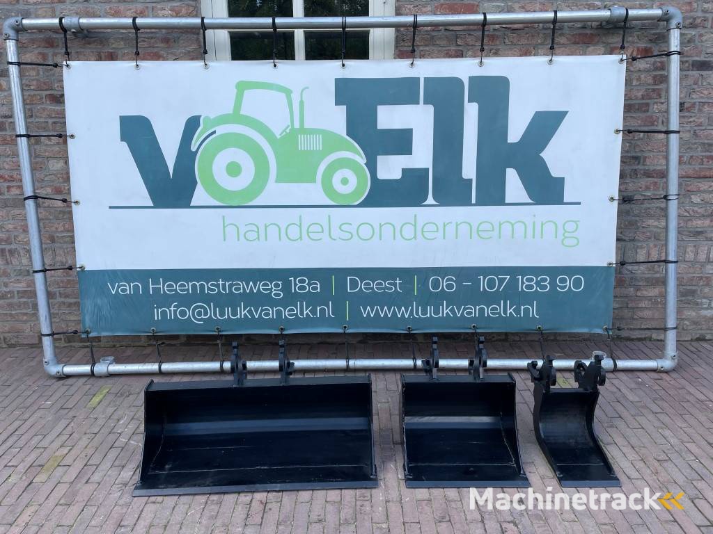 Nieuwe Set CW00 bakken voor Minigraver / Mini graver