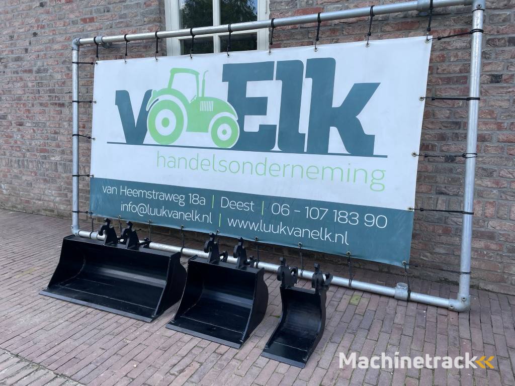 Nieuwe Set CW00 bakken voor Minigraver / Mini graver