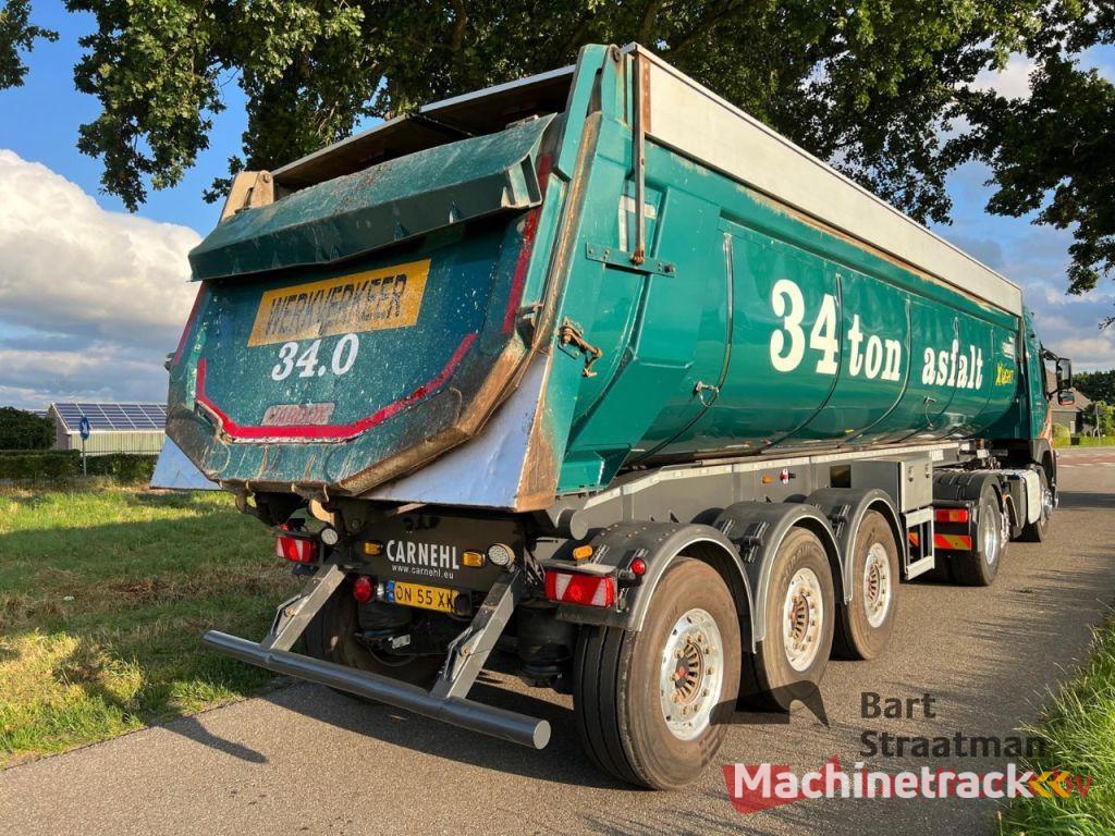 Carnehl CHKS/HH 3 assen geisoleerde  kipperoplegger met mileukleppen 34 Ton laadvermogen OT5025