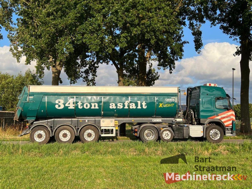 Carnehl CHKS/HH 3 assen geisoleerde  kipperoplegger met mileukleppen 34 Ton laadvermogen OT5025