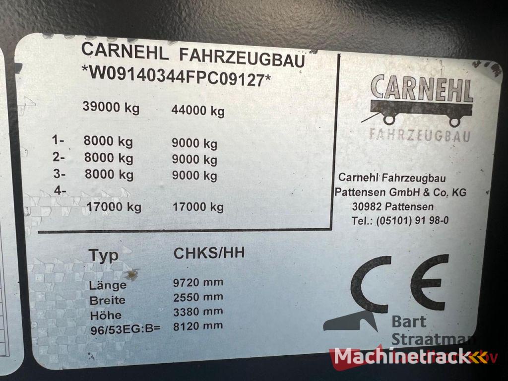 Carnehl CHKS/HH 3 assen geisoleerde  kipperoplegger met mileukleppen 34 Ton laadvermogen OT5025