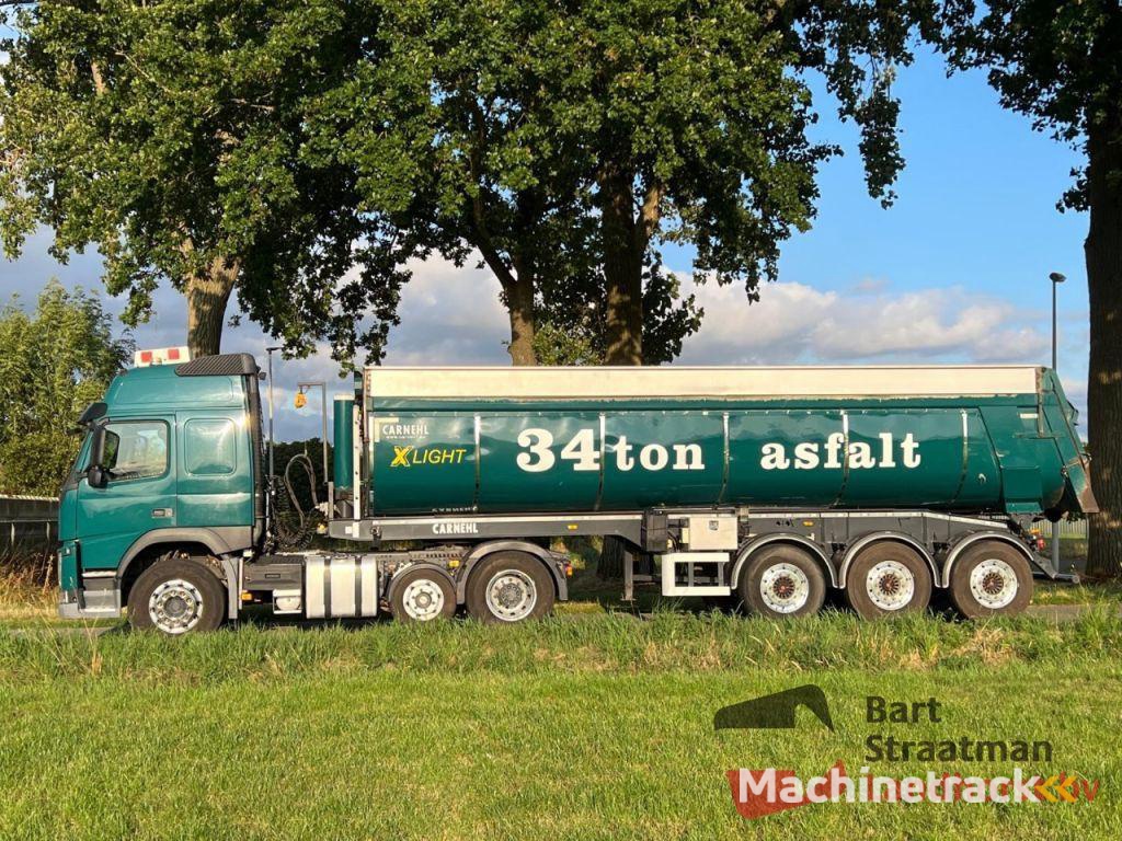 Carnehl CHKS/HH 3 assen geisoleerde  kipperoplegger met mileukleppen 34 Ton laadvermogen OT5025