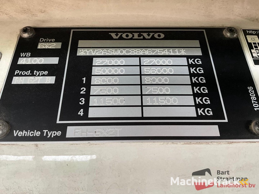 Volvo FH 480 6x2 Euro 5 Handbak met Hydrauliek en Naafreductie BS1641