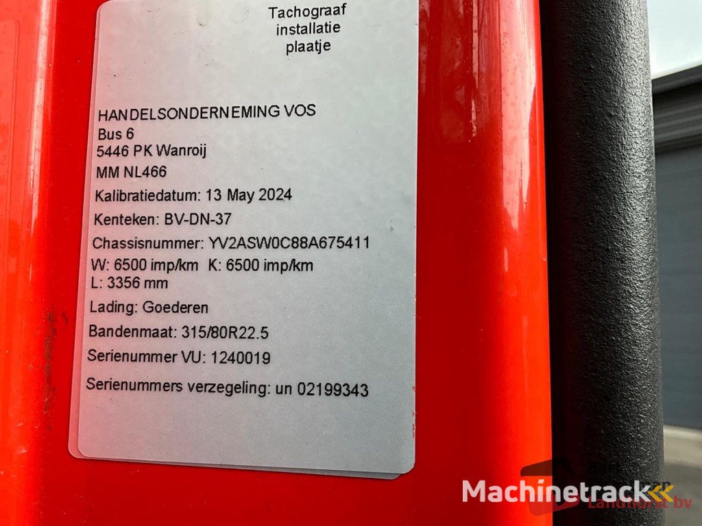 Volvo FH 480 6x2 Euro 5 Handbak met Hydrauliek en Naafreductie BS1641