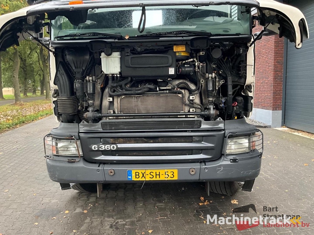 Scania G360 6x6 Euro 5 Opticruiser met kabelcontainersysteem en HMF 2020 K2 Radiografishe kraan OT5294
