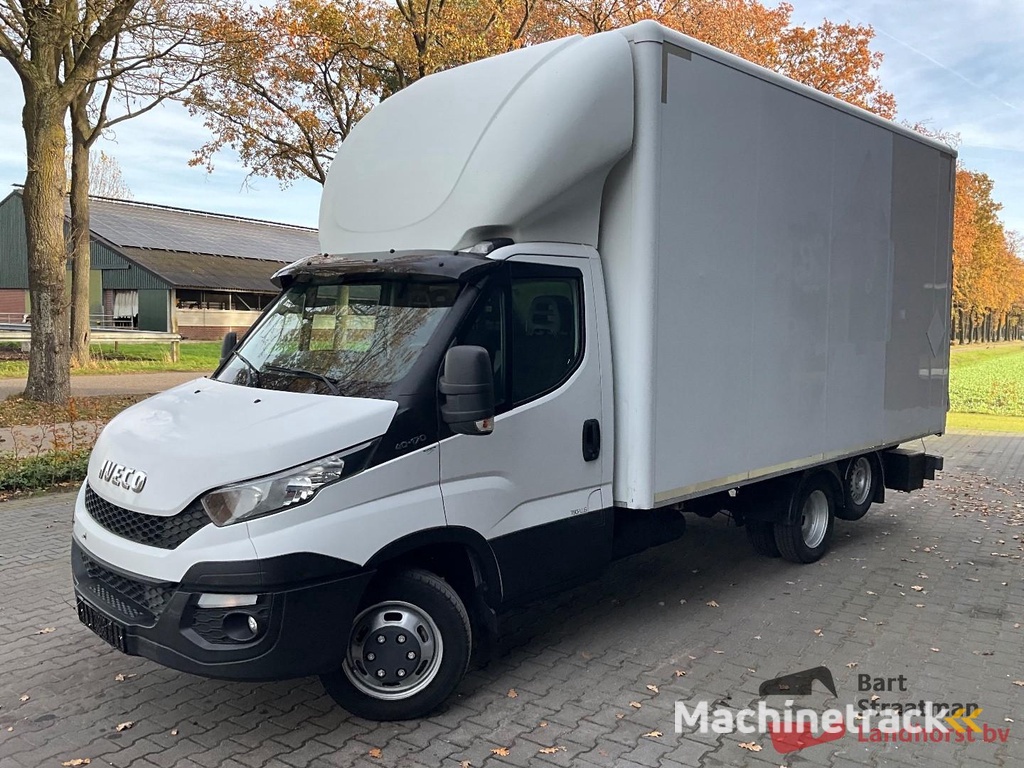 Iveco 40C170 6x2 Euro 6 BE Clickstar met gesloten opbouw en laadklep BS1792