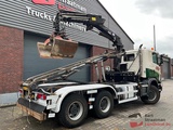 Minituur van Scania G360 6x6 Euro 5 Opticruiser met kabelcontainersysteem en HMF 2020 K2 Radiografishe kraan OT5294