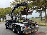 Minituur van Scania G360 6x6 Euro 5 Opticruiser met kabelcontainersysteem en HMF 2020 K2 Radiografishe kraan OT5294