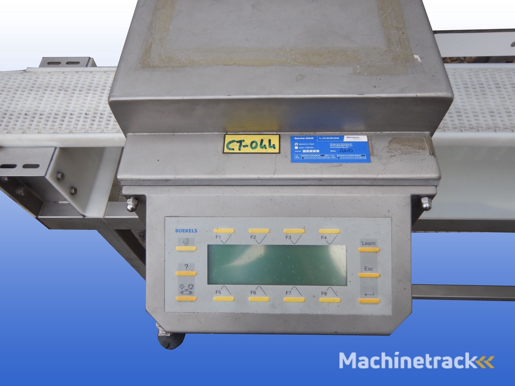 Transportband gebruikt met metaal detector 15 cm