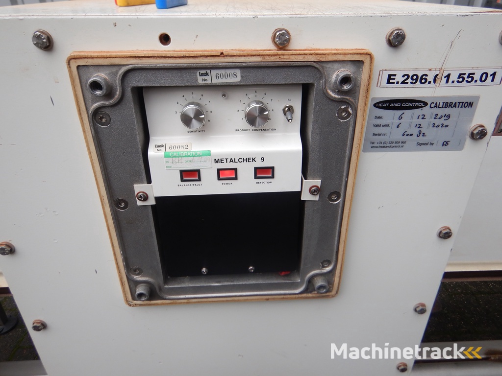 Transportband gebruikt met metaal detector 55 cm