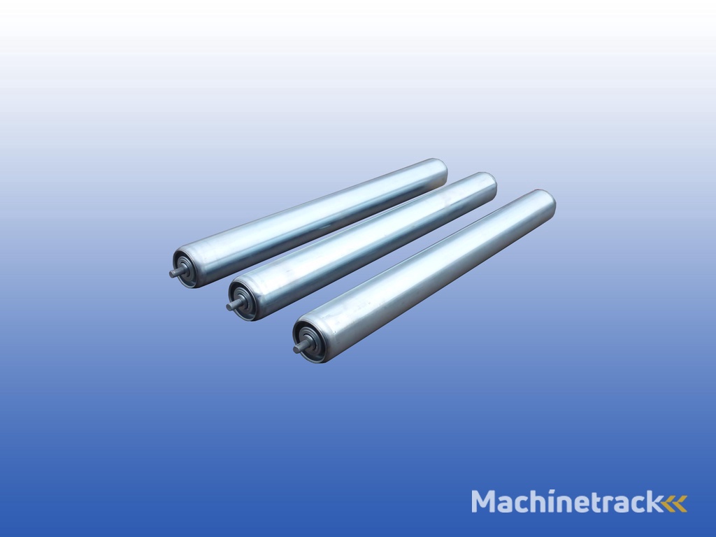 rollenbaanrol staal - 80 cm - u00d850 mm - stalen as